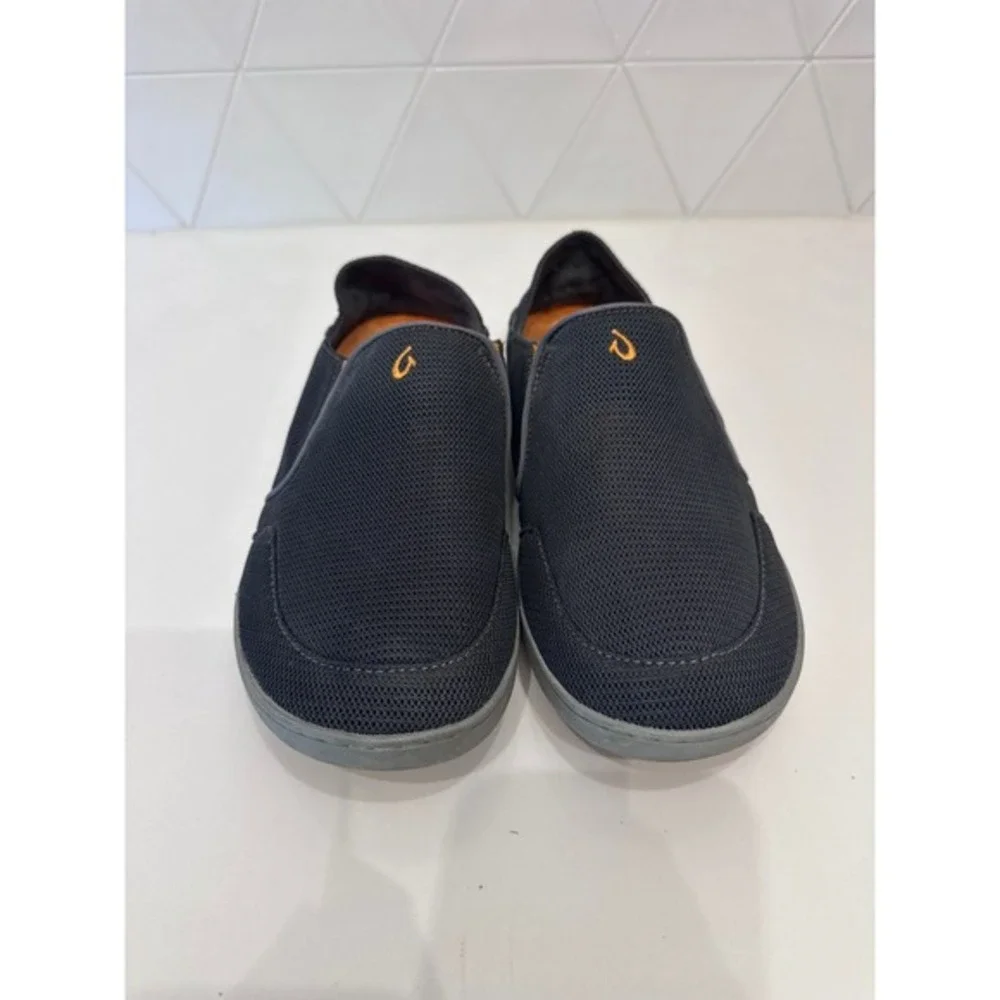OluKai Men's‎ Slip-On Shoes Size 9.5 Gray Mesh Comfort Casual Loafers Excellent